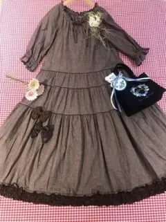 ピンクハウス ロングワンピース