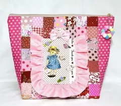 マーガレットandソフィー　パッチワーク風ポーチ