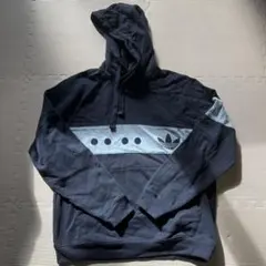 adidas フード付きスウェット L ネイビー