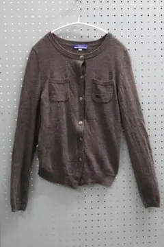 Burberry Blue Label グレー ニットカーディガン サイズ38
