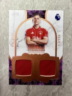 Topps Royalty クリス・ウッド ジャージカード 75