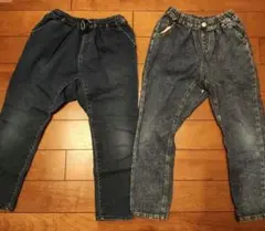 キッズデニムパンツ 2点セット BREEZE ブラッククローゼット 130