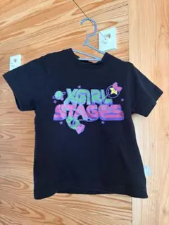X-girl 宇宙テーマ Tシャツ 100cm 黒のサムネイル