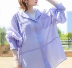 シアーブロッキングシャツ