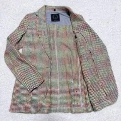 T-JACKET テーラード　マルチカラー　ウール　秋冬　カジュアル　1つボタン