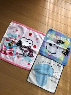 ミニタオル☆スヌーピー☆３枚セット