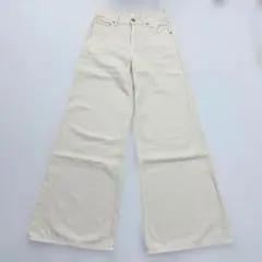 UNIQLO JEANS ホワイト ストレートデニム