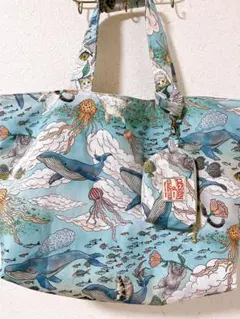 handmade⭐︎マチたっぷりビッグトート⭐︎おとぎの国の猫と仲間たち