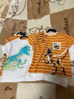 恐竜デザイン Tシャツ 100cm