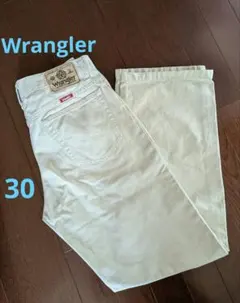 ラングラー ジーンズ ストレート 30 オフホワイト ズボン パンツ メンズ