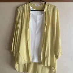 IÉNA イエロー 五分袖シャツ