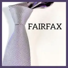 FAIRFAX　フェアファクス　ネクタイ　パープル　ハンドメイド　日本製　高級のサムネイル