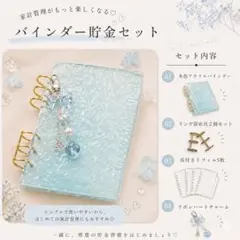 ♡新生活の家計管理に♡ アクリルバインダー　リフィル5枚 バインダー貯金