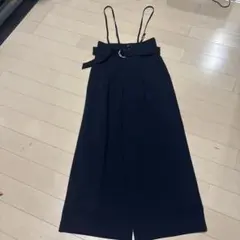 美品✨アメリ AMERI ワンピース ドッキングビスチェドレス ネイビー 