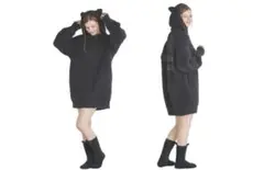 浪速のスイーツ王子　様　専用 ジェラートピケ ジェラピケ 黒ねこビッグパーカー