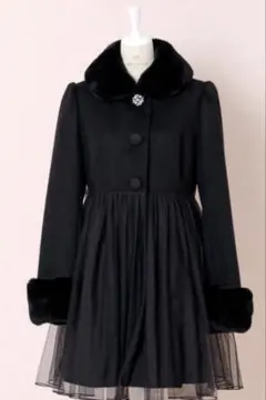 期間限定値下 新品タグ付き　ミルフィーユクローゼット　天使のウールチュールコート