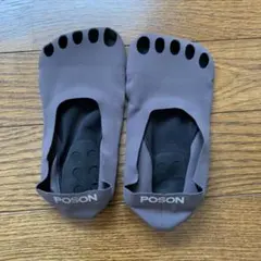 【新品】POSON ヨガソックス　グレー Lサイズ