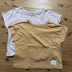 PAIRMANON Tシャツ 2枚セット ピンク120.オレンジ110cm