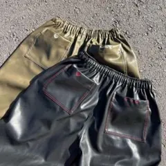 HTH faux leather pants美品