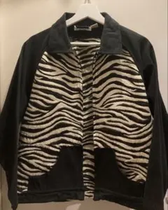 ゼブラ柄　ブルゾン　古着