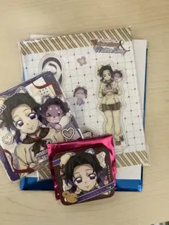 鬼滅の刃 バレンタイン 胡蝶しのぶ アクスタ 缶バッジ コースターセット