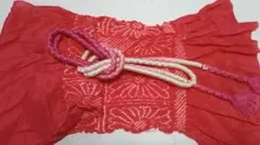 ピンクの帯揚げ、帯締めのセット RA23―272