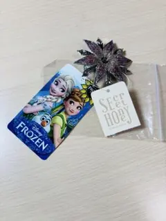 タグ付き Secret Honey アナ雪 雪の結晶ブローチ Disney