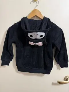 クロミ フリース ファスナーパーカー 110cm 黒