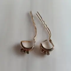 金属製ストーン付き髪飾り