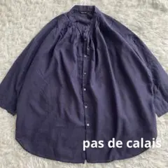 pas de calais パドカレ テンセル綿リネン ブラウス 日本製