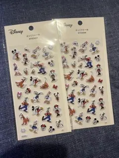 キャンドゥ　ディズニー　ミッキー　ぷっくりシール　2枚セット　新品未使用のサムネイル