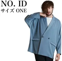 NO ID. ドルマンスリーブダブルブレストJKT ウォッシャブル　ブレザー