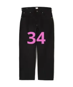 34 Schott x Leeカウボーイ ブラックデニムパンツ