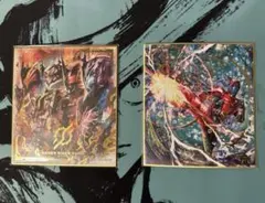 仮面ライダー カブト ビルド ART色紙 2枚セット
