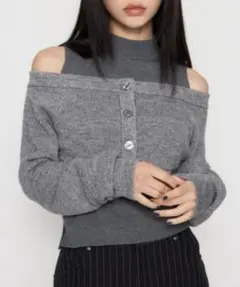 LAGUA GEM ニット セーター 2PIECE OFF SHOULDER
