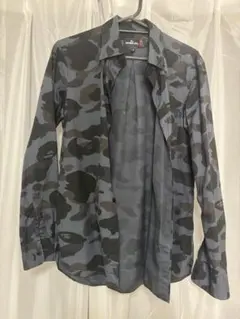 Mr. BATHING APE カモフラージュ長袖シャツ　※中古品のサムネイル