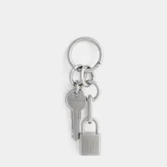 【未使用】CHARLES & KEITH ロック&キー チャーム - シルバー