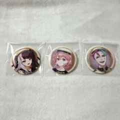 にじさんじ 笹木咲 夜見れな ジョー力一 ビスケット 缶バッジ 3個セット