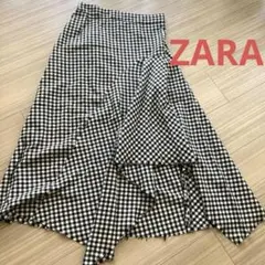 ZARA チェック　スカート