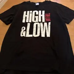 HIGH & LOW VネックTシャツ