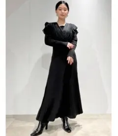 【値下げしました】LILY BROWN シアードッキングニットワンピース