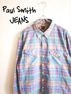 D221437 Paul Smith JEANS ヴィンテージ チェック柄シャツ