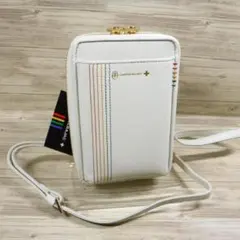 カステルバジャック 定価17600円 白 スマホショルダーバッグ 大寸 財布内蔵のサムネイル