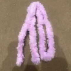 紫色ファー素材