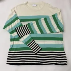 MARELLA sport マレーラ　コットンサマーニット　M MARELLA SPORT 】イタリア製リネンコットンサマーニットベージュM