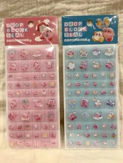 ★新品未開封★カービィドロップブロックシール2枚セットピンクブルー正規品