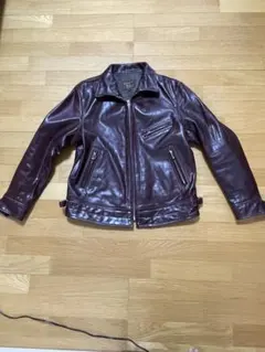 VELUOKLDLY レザージャケット 3XL ダークブラウン