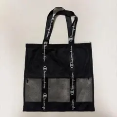Champion チャンピョン ノベルティ メッシュバッグブラック　軽量のサムネイル