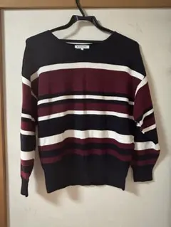 グローバルワーク　ボーダーサマーニット