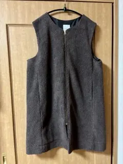 LEPSIM ♡ボアロングジレ♡ブラウン♡F